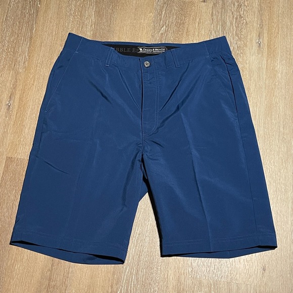 Pebble Beach Other - Pebble Beach Mens Dry Luxe Performance Golf Shorts Navy Blue Size 34‎ EUC